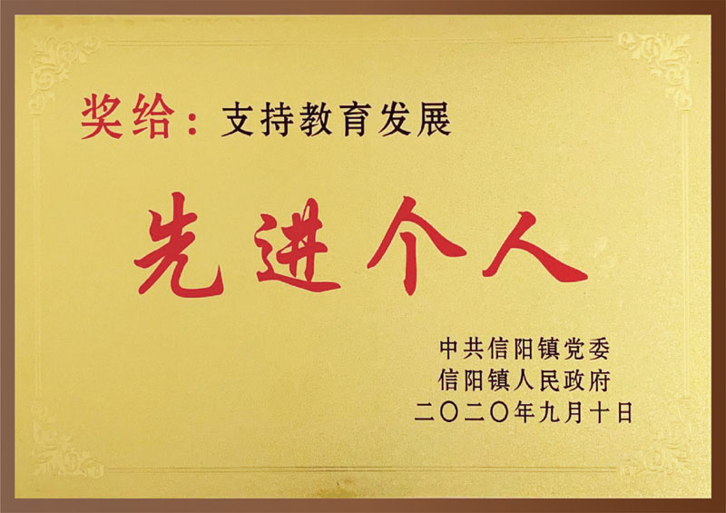 支持教育发展先进个人